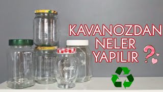 KAVANOZLARDAN NELER YAPILIR  Geri Dönüşüm  Recycle  Kendin Yap [upl. by Zennie99]