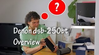 Denon Envaya dsb 250 bluetooth speaker unboxing and first impressions  2018 [upl. by Norita848]