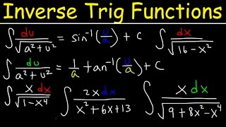 Integration into Inverse trigonometric functions using Substitution [upl. by Lemart]