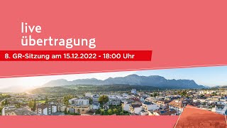 8 Gemeinderatssitzung der Stadt Wörgl Dezember 2022 [upl. by Neeli899]