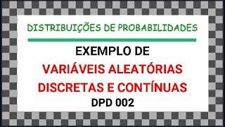 DPD 002  Decida se a variável aleatória é discreta ou contínua  Aprenda fácil [upl. by Whit]