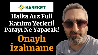 Hareket Taşıma hrket Halka Arz Onaylı İzahname Full Bilgiler Katılım Endeksi [upl. by Meg]