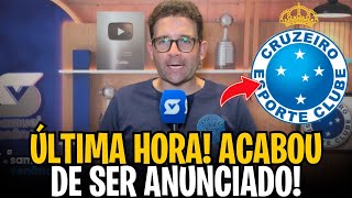 REVELOU TUDO AGORA VC NÃO VAI QUERER PERDER VENÂNCIO ACABA DE CONFIRMAR NOTICIAS DO CRUZEIRO [upl. by Nosae]