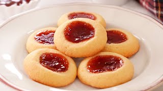 Galletas de Mantequilla con Mermelada hechas con solo 4 Ingredientes [upl. by Katherin726]