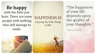 Happiness Quotes  Quotes On Happiness  Best Happiness Quotes In English  Be Happy Quotes [upl. by Akiem946]