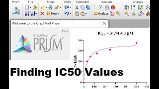 IC50 values by using GraphPad Prism MajidAli2020 [upl. by Aciruam980]