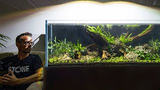 120 GALLON NATURE AQUARIUM AQUASCAPE  FULL STEP BY STEP TUTORIAL [upl. by Akyeluz]