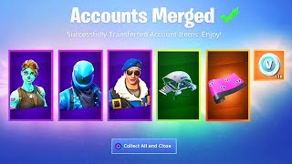 How to MERGE ACCOUNTS in Fortnite [upl. by Gnilrits]