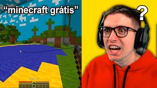 Reagindo ao MEME da VERSÃO GRÁTIS do minecraft [upl. by Otanod]