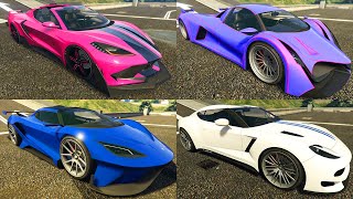 Top 15 Fastest Cars in GTA 5 Online Updated August 2020 Summer DLC [upl. by Nhaj]