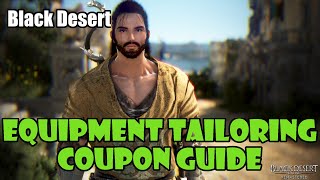 Black Desert How to Use an Equipment Tailoring Coupon  Make Your Own Outfit  Costume [upl. by Patrizia]