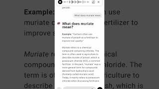 What does muriate mean [upl. by Astra]