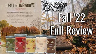 Yankee Candle Fall 2022 Full Line Review [upl. by Adnolahs618]