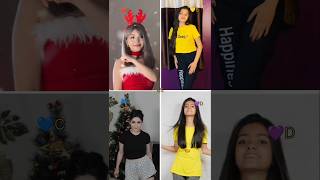 Merry Christmas 🎁🎄 simpal kharel 🆚 dipika Rana 🆚 daizy aizy 🆚 ayantika shorts ytshorts duet [upl. by Icat]