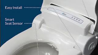 Bio Bidet by Bemis BB1000W Supreme Warm Water Bidet Toilet Seat Elongated White [upl. by Harutak750]