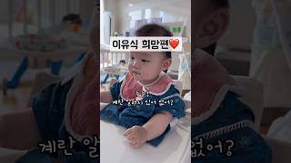 처음 먹는 계란 맛이 어때끄덕 👶🏻 이유식 희망편 🥚계란 알러지테스트 [upl. by Einiffit]