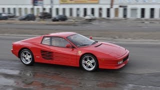 Ferrari Testarossa with Loud Capristo Exhaust  ZR Auto [upl. by Geesey]