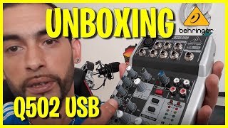 UNBOXING Console Sono et Studio XENYX Q502USB BEHRINGER XENYXQ502USB [upl. by Lehteb]