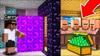 Best of finding secret base of villagers in minecraft [upl. by Jacqueline968]