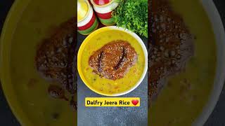 Dalfry Jeera rice  Dal chawal recipes  lunch  dinner dalchawal dalrice food meals dalfry [upl. by Alyssa]