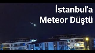 Son dakika haberi İstanbulda meteor düştü [upl. by Jodee]