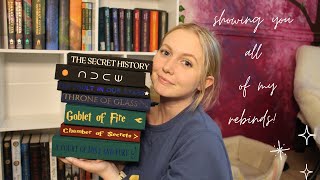 Bookbind with Me showing you all of my rebinds paperback to hardcovers [upl. by Dieter]