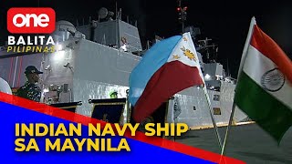 Indian navy ship na INS Kadmatt dumaong sa Manila Port [upl. by Ahsyekal]