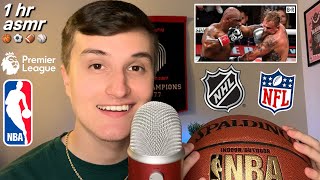 ASMR Sports Whisper Ramble Until YOU Sleep 🏈💤 1 hour asmr [upl. by Alekehs]