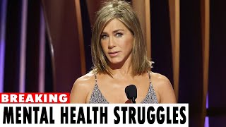 Jennifer Aniston shares life experience about mental health [upl. by Anirtal]