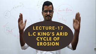 Lecture 17 LC King Arid Cycle of Erosion  Geomorphology  Geography Optional  Sarit Classes  UPSC [upl. by Attenat523]