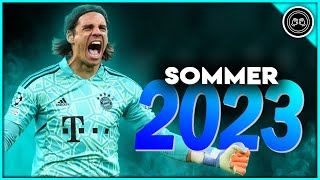 Yann Sommer 202223 ● Superkeeper ● Incredible Saves amp Passes Show  HD [upl. by Ahsienat]