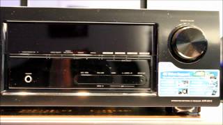 Denon AVR2313 AV Receiver FIRST LOOK Munich HighEnd [upl. by Ardnas]