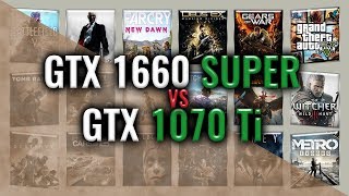 GTX 1660 SUPER vs GTX 1070 Ti Benchmarks  59 tests [upl. by Tedman929]