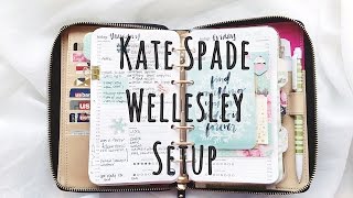 Kate Spade Wellesley Planner Setup Fall 2015 [upl. by Ellenej]