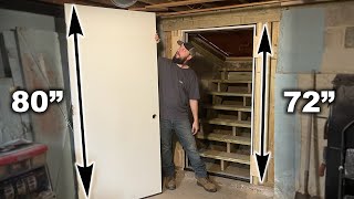 How to Cut Down Steel PreHung Door  Installation [upl. by Nilad775]