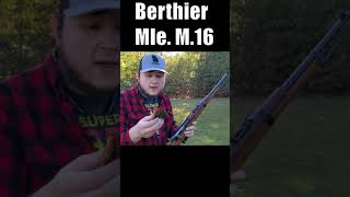 Shooting Berthier Carbine M16 8mm Lebel  Milsurp Minute  French Rifle [upl. by Kevyn]