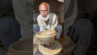 80 Years Old Man Making Amazing Pottery  Hard Working Man Making Clay Pot youtubeshorts [upl. by Sabsay]