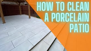 HOW TO CLEAN A PORCELAIN PATIO BEFORE GROUTING [upl. by Assirec624]