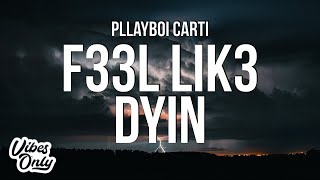 Playboi Carti  F33l Lik3 Dyin Lyrics [upl. by Eniamsaj]