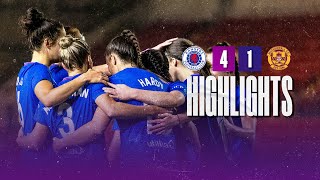 HIGHLIGHTS  Rangers Women 41 Motherwell  13 Sep 2023 [upl. by Inajna]