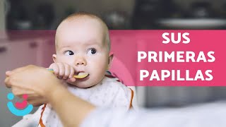 PAPILLAS para BEBÉS de 6 meses 🥣👶🏻 ¿Cómo prepararlas  RECETA 🍎 [upl. by Dedric]