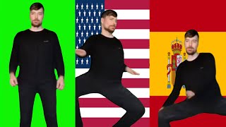 Mr Beast Rizz Original vs English vs Spanish Versions [upl. by Latreshia]