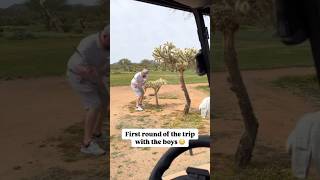 First round of the boys golf trip 😂golfer trend shortvideos foryou golfplayer golflife shorts [upl. by Tterrab]