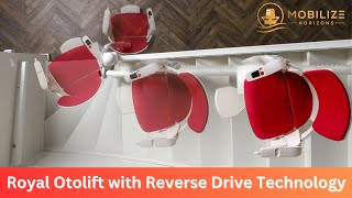 Royal Otolift ModulAir Smart Reverse Drive Curved Stairlift for Home [upl. by Adnoek]