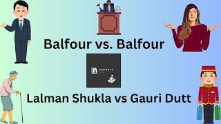 Balfour Vs Balfour  Lalman Shukla Vs Gauri Dutt  Indian Case Laws [upl. by Novahs186]