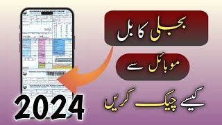 How to check bill of electricity online lesco  lesco bill check karne ka tarika [upl. by Analahs]