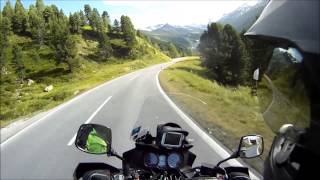 Bikers View Timmelsjoch Passo Rombo Ötztal valley Tyrol AUSTRIA [upl. by Strepphon]