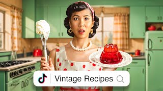 I Tested Vintage HOUSEWIFE Recipes👰 [upl. by Hsejar]