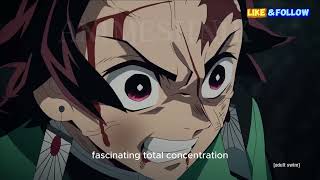 Tanjiro VS Rui English Dubbed [upl. by Llenrap]