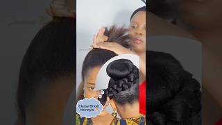 Classy BridalHairstyle 🔥jasmineroyal bridalhair hairstyle hair fashion hairtutorial shorts [upl. by Yann]